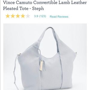 Vince Camino Lamb Leather Pleated Convertible